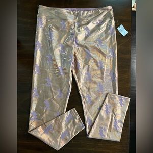 Disney parks rose gold  metallic leggings